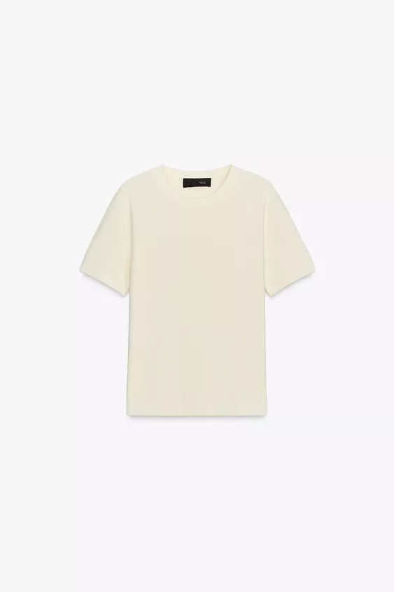 SHORT SLEEVE SOFT FEEL KNIT JUMPER | Zara Canada