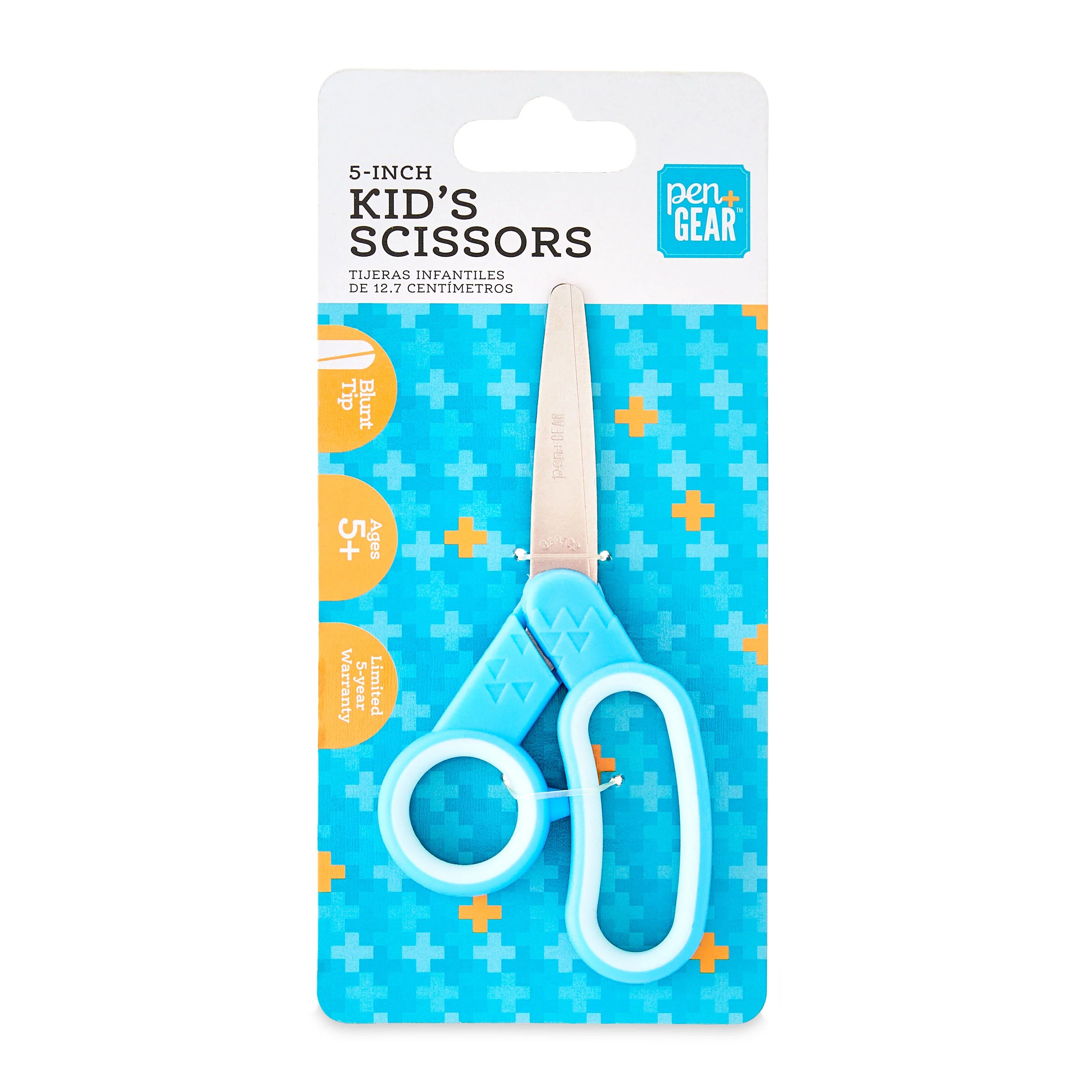 Pen + Gear Blunt Tip 5" Scissors for Kids 4+, School Supplies, Light Blue | Walmart (US)