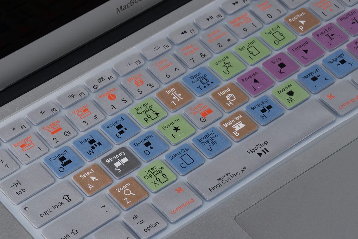 Final Cut Pro X Shortcuts Keyboard Cover | Chic Geeks