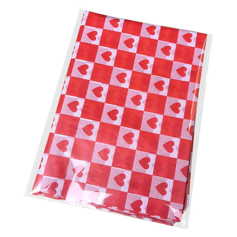 20 Sheets Valentine's Day Tissue Paper Hearts Love Gift Wrapping Paper Watercolor Sweet Love Deco... | Walmart (US)