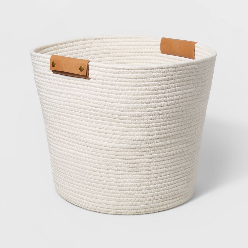 Decorative Rope Coiled Basket White - Brightroom™ | Target