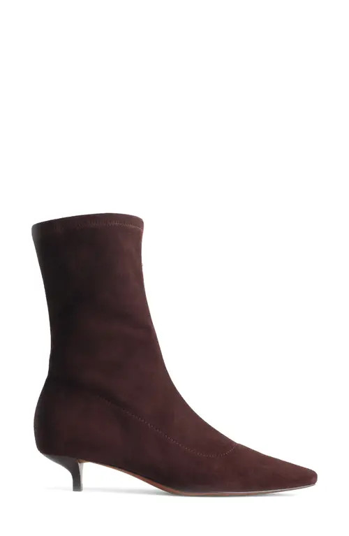 Madewell The Ciel Glove Ankle Boot in Chocolate Raisin at Nordstrom, Size 11 | Nordstrom