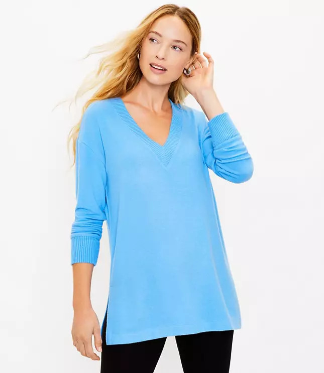 V-Neck Tunic Top | LOFT