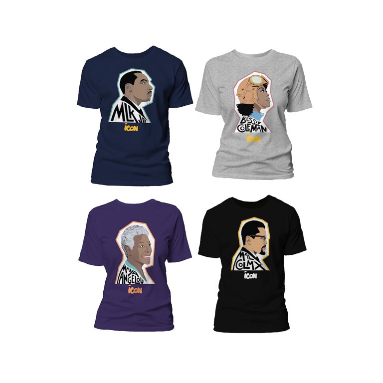 Black History Month Men's Icon Bessie Coleman Graphic Tee with Short Sleeves, Sizes S-3XL | Walmart (US)