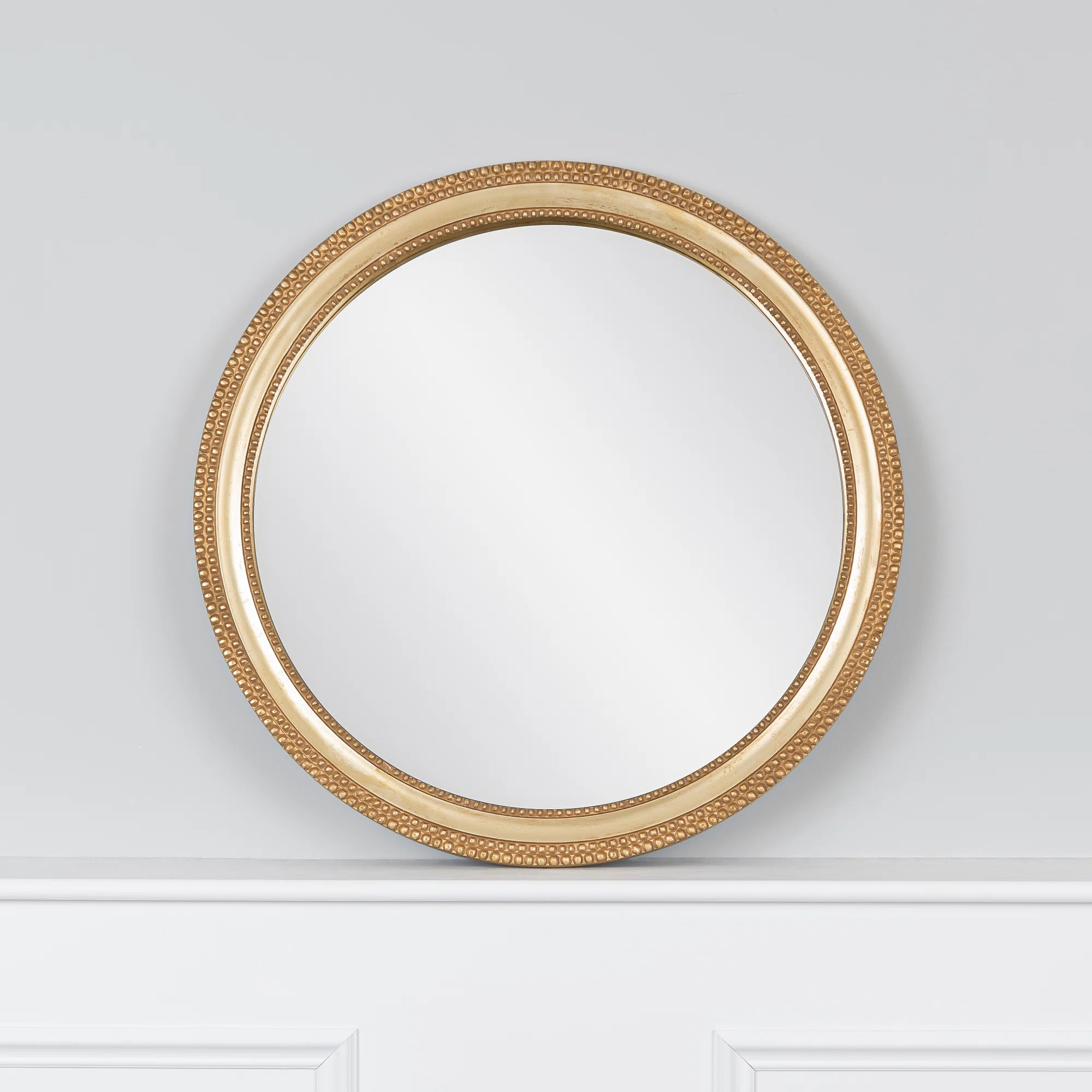 August Grove® Ashwina Round Wood Wall Mirror & Reviews | Wayfair | Wayfair North America