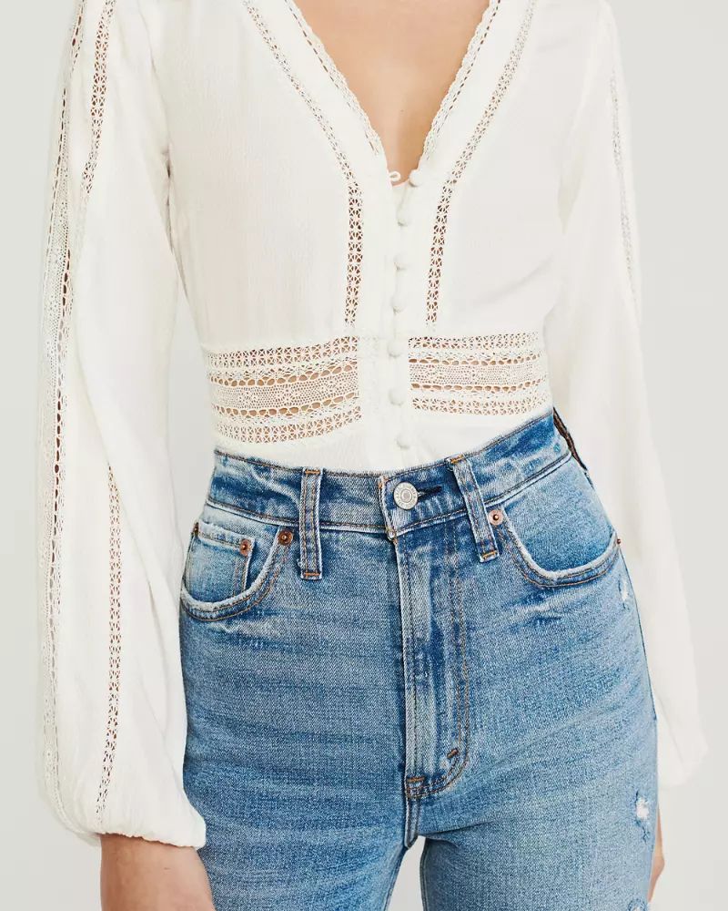 Button-Up Blouse | Abercrombie & Fitch US & UK