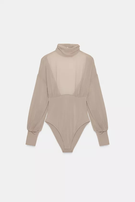 GEORGETTE BACK BODYSUIT | Zara US