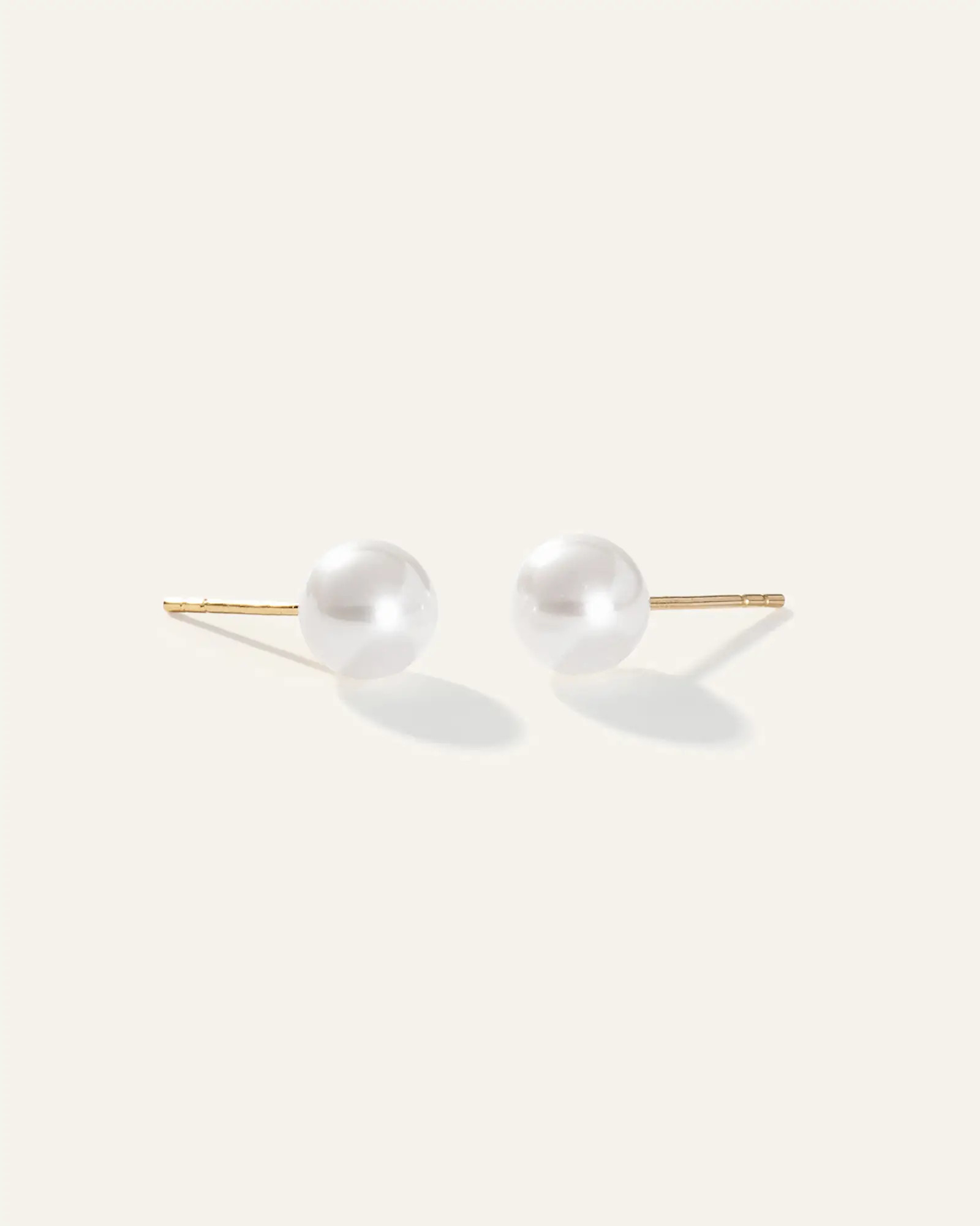 14K Gold Freshwater Cultured Pearl Studs | Quince