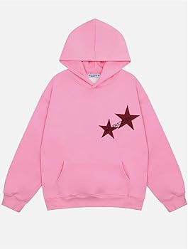 Aelfric Eden Mens Star Oversized Hoodie Print Streetwear Casual hoodies y2k Hooded Sweatshirt | Amazon (US)