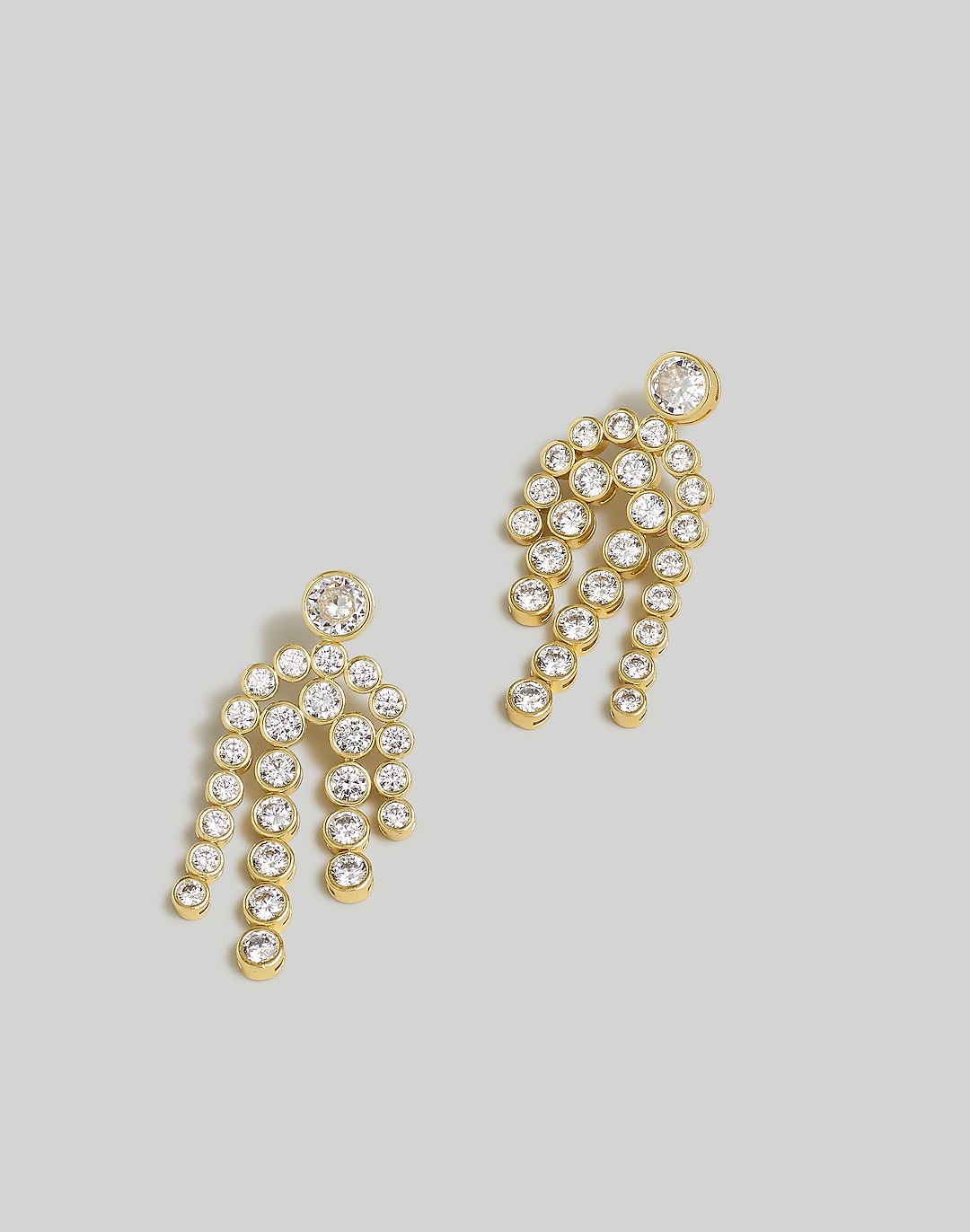 The Tennis Collection Bezel Set Crystal Statement Earrings | Madewell