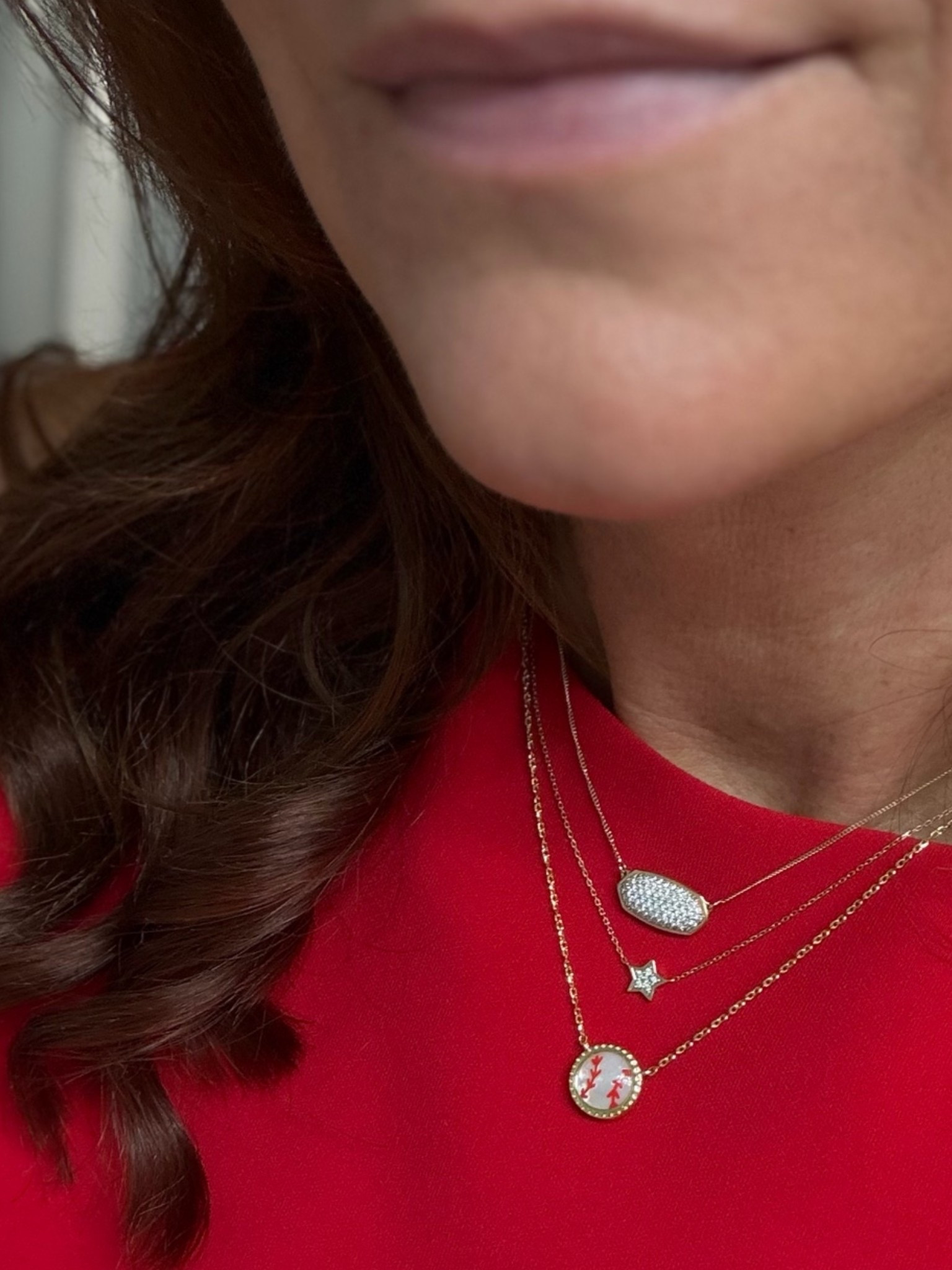 Baseball necklace added to the stack for the Fourth.

#LTKootd #LTKgrwm