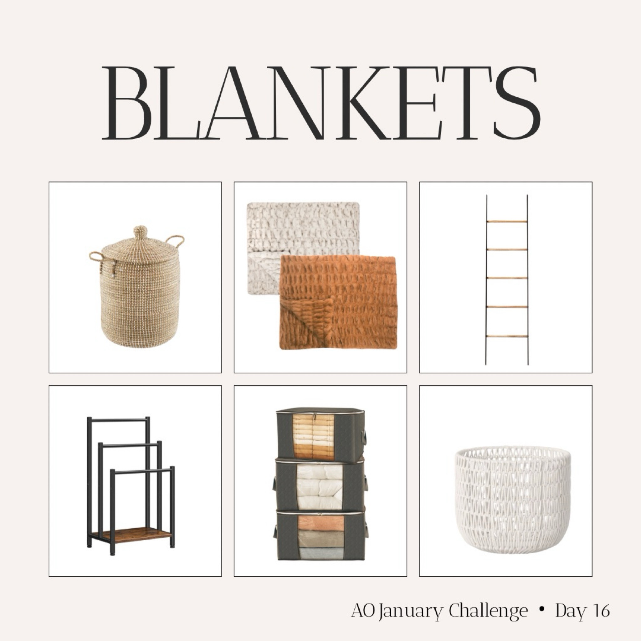 BLANKETS

🧺 BLANKETS! Day 16 of the #aullorganizedchallenge.

🤨 Might seem silly to dedicate an entire day to decluttering blankets, but they are some of the biggest space hoggers in our homes.

🙋🏻‍♀️As a perpetually cold and proud homebody, I LOVE blankets. What’s better than sitting down with a book or binge watching your favorite show with your favorite snacks and blankets? Not much.

However, WE 👏🏼 HAVE 👏🏼 TOO 👏🏼 MANY. 👏🏼

By now you know the drill. It’s time to keep only the blankets we

• USE
• NEED
• LOVE

✌🏻 If the blanket hasn’t been used in the past year - bye bye.

✌🏻If you consistently skip over one blanket in favor of another — bye.

😒 If it smells gross, looks gross, doesn’t match your decor or brings up unpleasant feelings — byeeee.

🌎 Just like our towels, please do not throw these away. Textiles are some of the biggest contributors to our landfills. There are so many options for your blankets!

For blankets that are still in good condition, consider donating to:

- homeless shelter
- halfway houses
- women’s shelter
- Goggle your city + blanket donation — you’ll find plenty of organizations that would be thrilled with your donation.

🐶 For blankets that may not be in the BEST condition, but still usable I highly recommend donating these to:

- Animal shelters
- Boarding facilities
- Doggie Daycares
- Vets
- Groomers

👉🏼 Follow my shop @aullorganized on the @shop.LTK app to shop this post and get my exclusive app-only content!