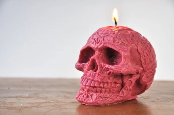 Skull Ya Later - Handmade Vegan Soy Red Skull Candle - Goth Chic | Etsy (US)