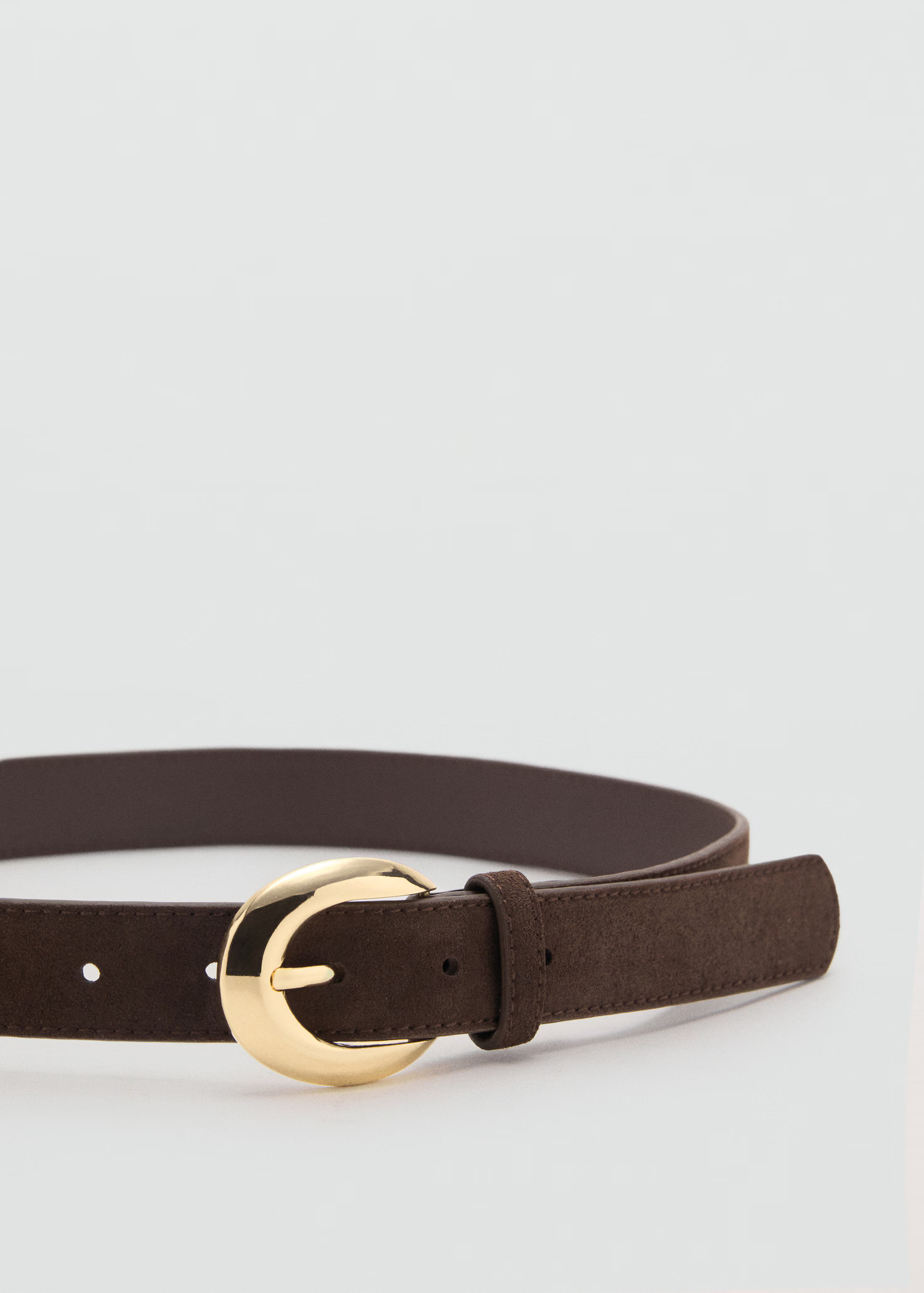 Leather belt with oval buckle - Women | MANGO USA | Mango (US/MX/AU)