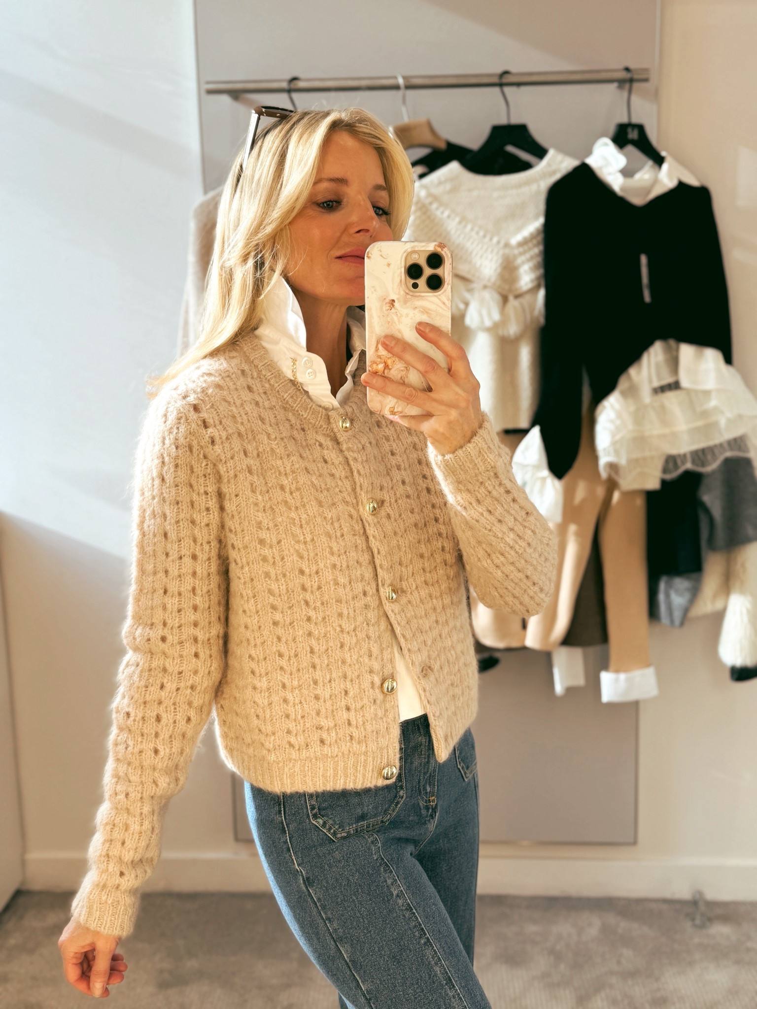 This alpaca-blend cardigan is so cozy and warm! It’s such an exquisite layering piece to wear all winter long. TTS. 

#LTKOver40 #LTKSeasonal