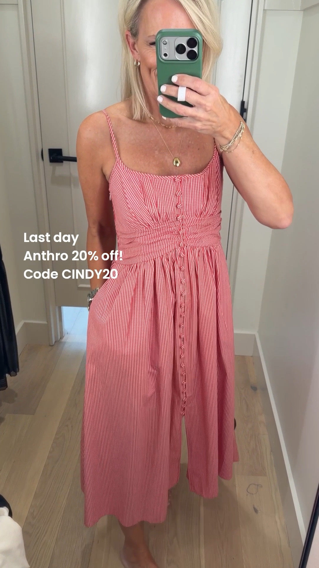 Last day!! 
20% off sitewide @Anthropologie 
Code CINDY20

Even on premium denim, accessories, beauty, most shoes, and gifts! 

Vacation dresses ￼

#LTKMothersDay #LTKSaleAlert #LTKOver40