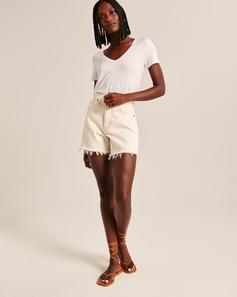 Drapey V-Neck Tee | Abercrombie & Fitch (US)