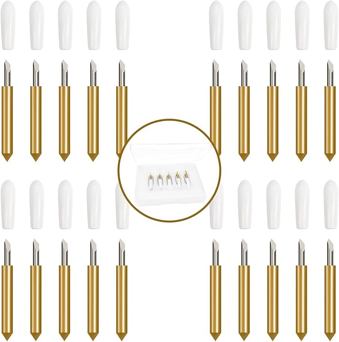 20 PCS Premium Fine Point Blades for Cricut Maker 3/Maker/Explore 3/Air 2/Air/One, 1.0mm Fine Poi... | Amazon (US)