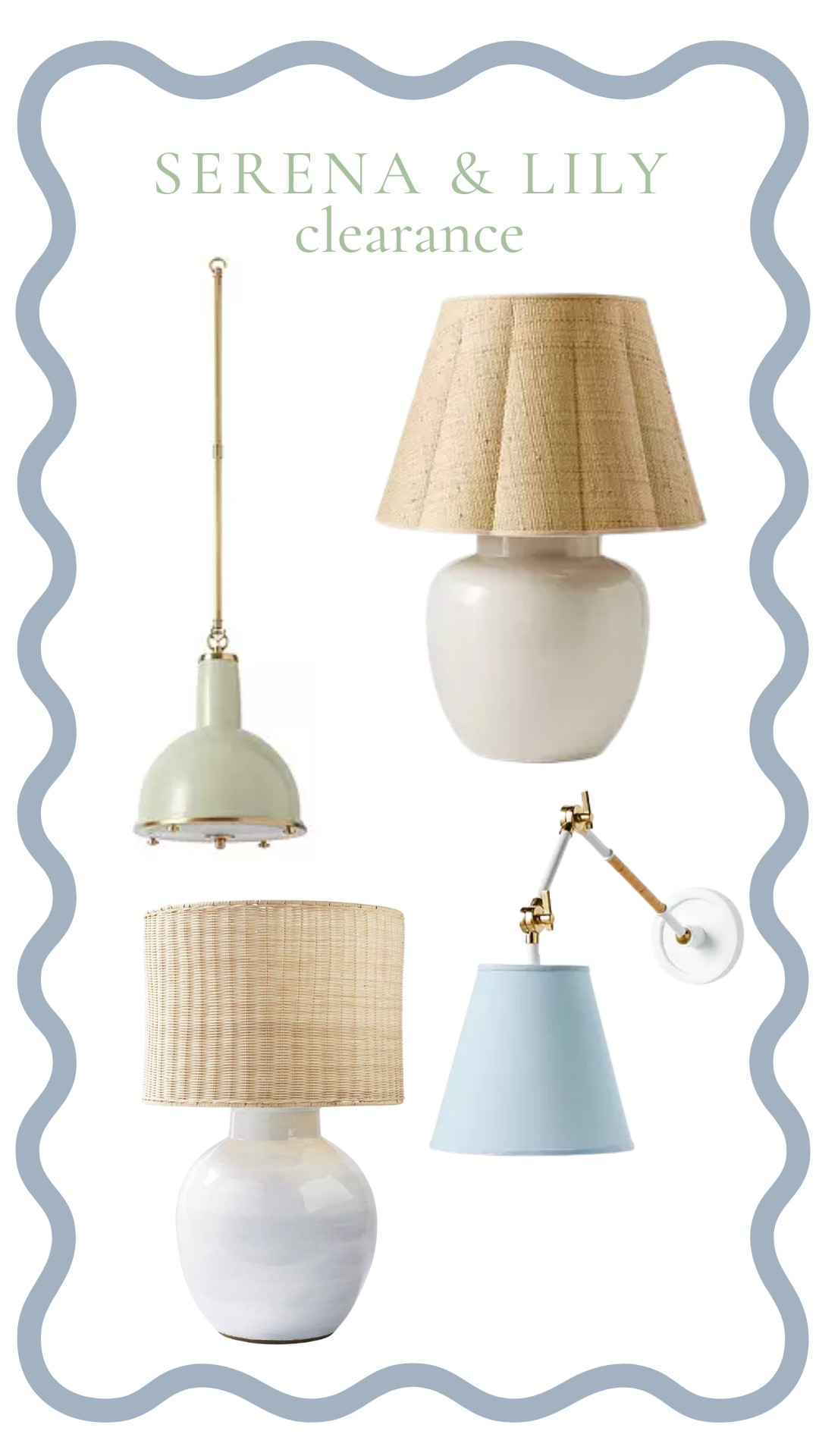 Serena & Lily lighting on clearance? Yes, please! These timeless pieces add just the right touch of coastal elegance to any space—think soft textures, warm glows, and effortless charm. Scoop them up before they’re gone… this is the kind of sale that doesn’t last long!

#LTKStyleTip #LTKHome #LTKSaleAlert