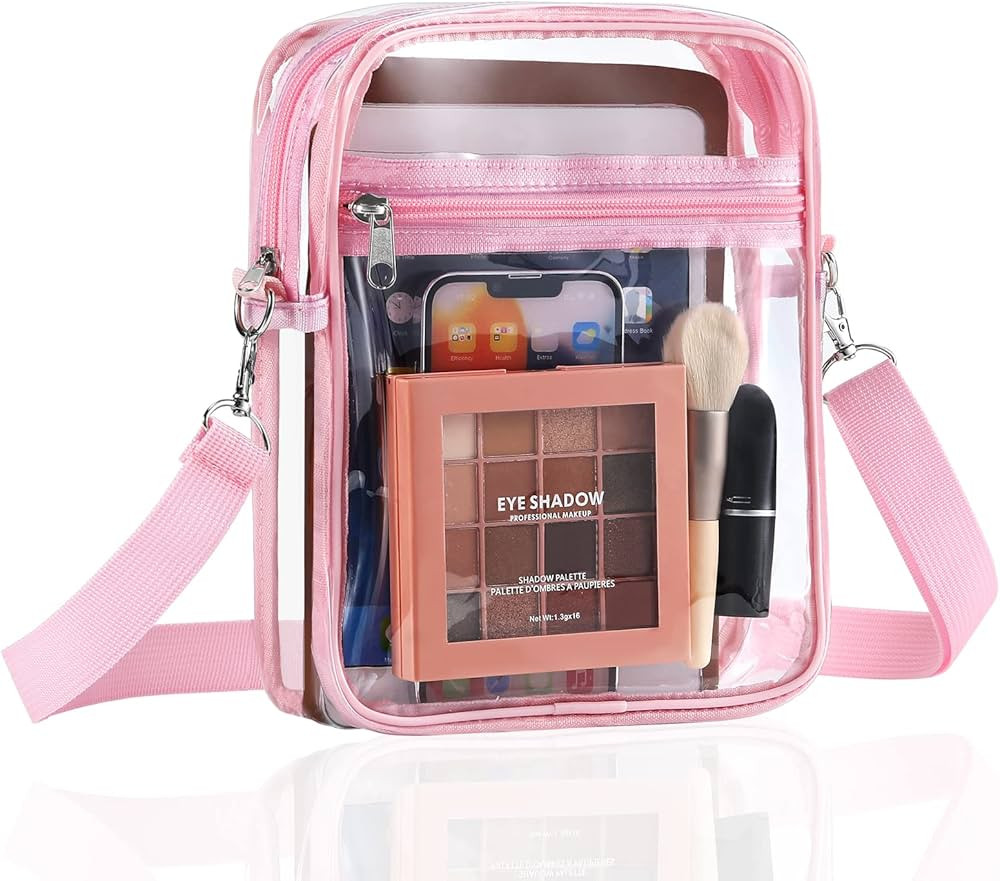 MoKo Clear Bag Stadium Approved, Crossbody Bag Purse Adjustable Strap Shoulder Bags for Concerts ... | Amazon (US)