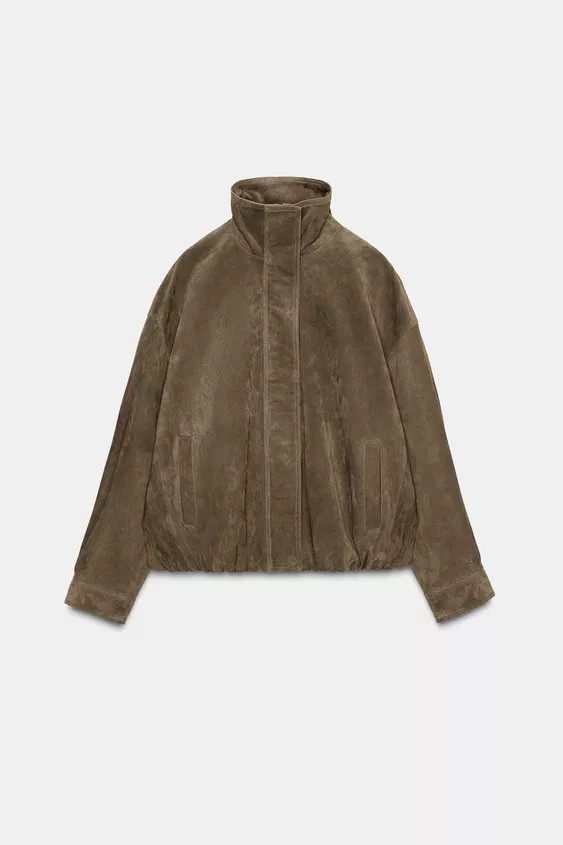 100% VOLUME SUEDE LEATHER JACKET | Zara US
