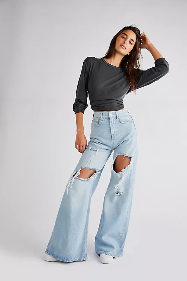 Ellie Wide Leg Jeans | Free People (Global - UK&FR Excluded)