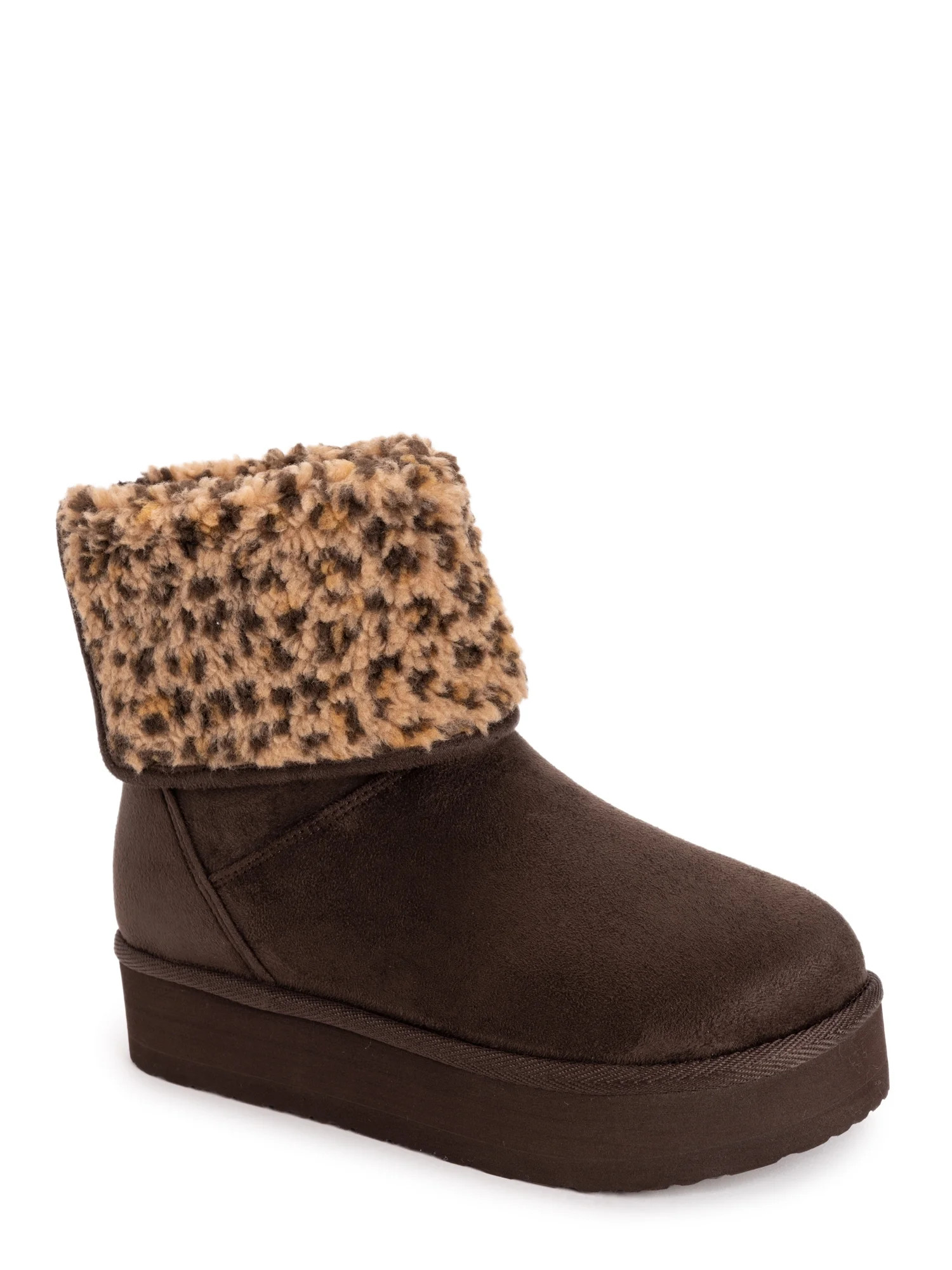 MUK LUKS Women's Adelle Cozy Platform Foldover Boot | Walmart (US)