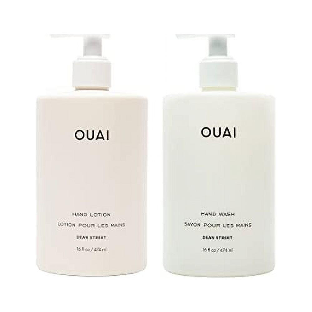OUAI Hand Wash and Hand Lotion Set, Dean Street Scent - Moisturizes and Exfoliates with Daily Use... | Walmart (US)