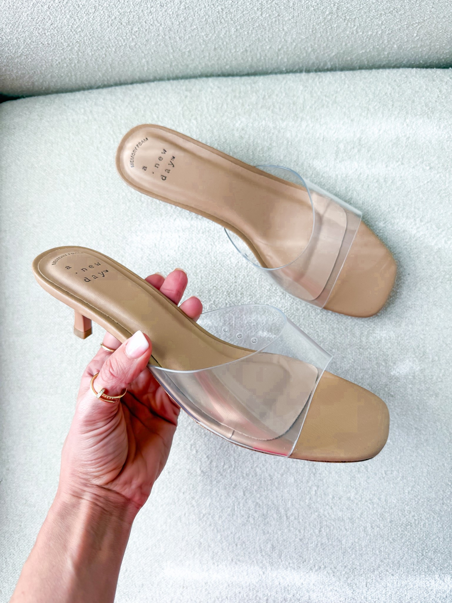 New spring shoes from Target. 
Clear heels. Vacation shoes. Spring shoes. Spring outfits. Wedding guest shoes. Wedding guest outfits. Spring weddings. Resort wear. Resort outfits. 

#LTKgrwm #LTKTravel #LTKWedding