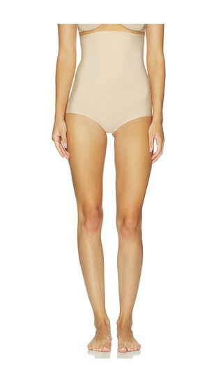 Commando Zone Smoothing High Waisted Brief in Beige. - size S | Revolve Clothing (Global)
