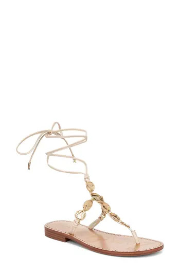 Sam Edelman Deirdre Ankle Wrap Sandal in Linen at Nordstrom Rack, Size 5 | Nordstrom Rack