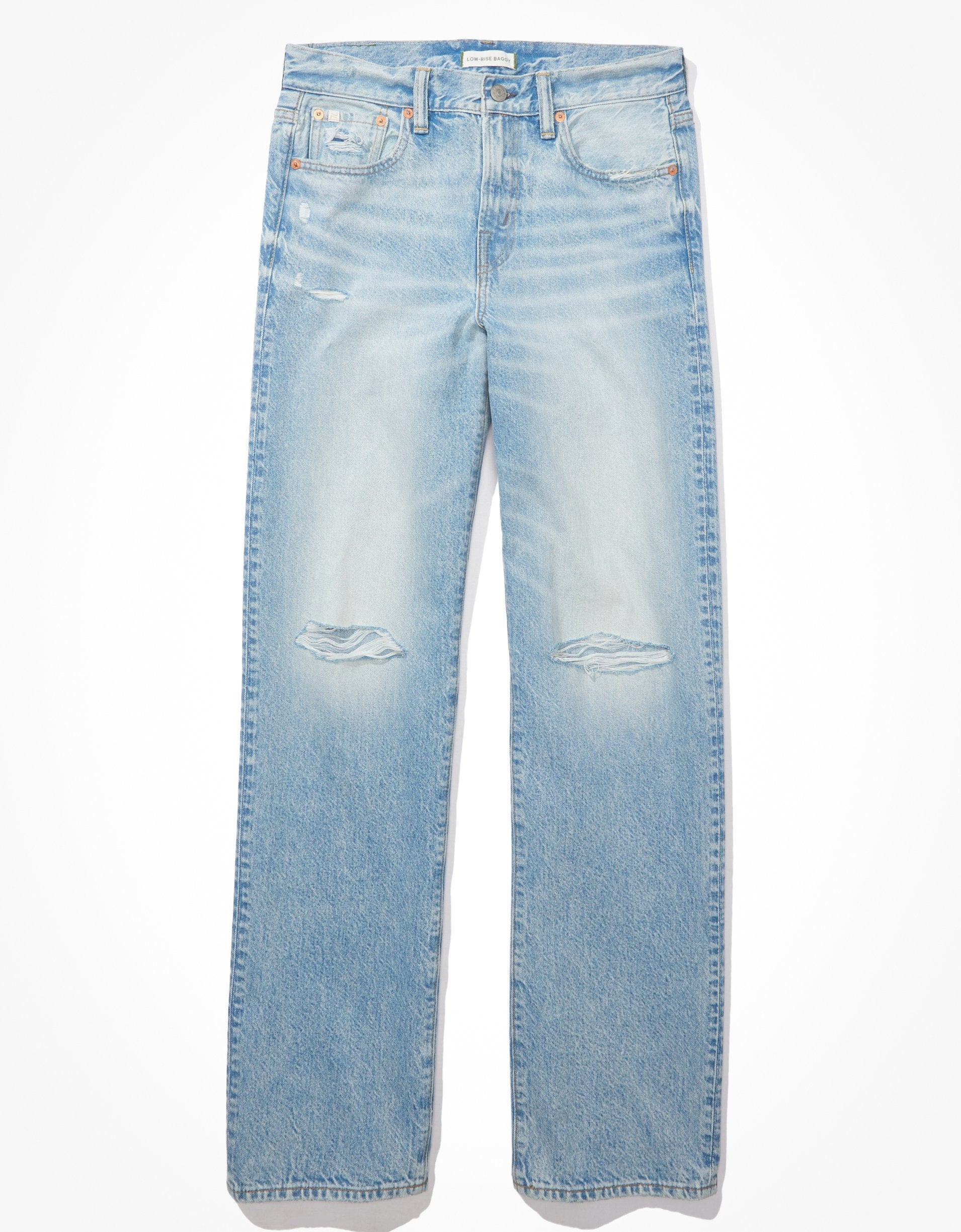 AE77 Premium Low-Rise Baggy Straight Jean | Shop Simon