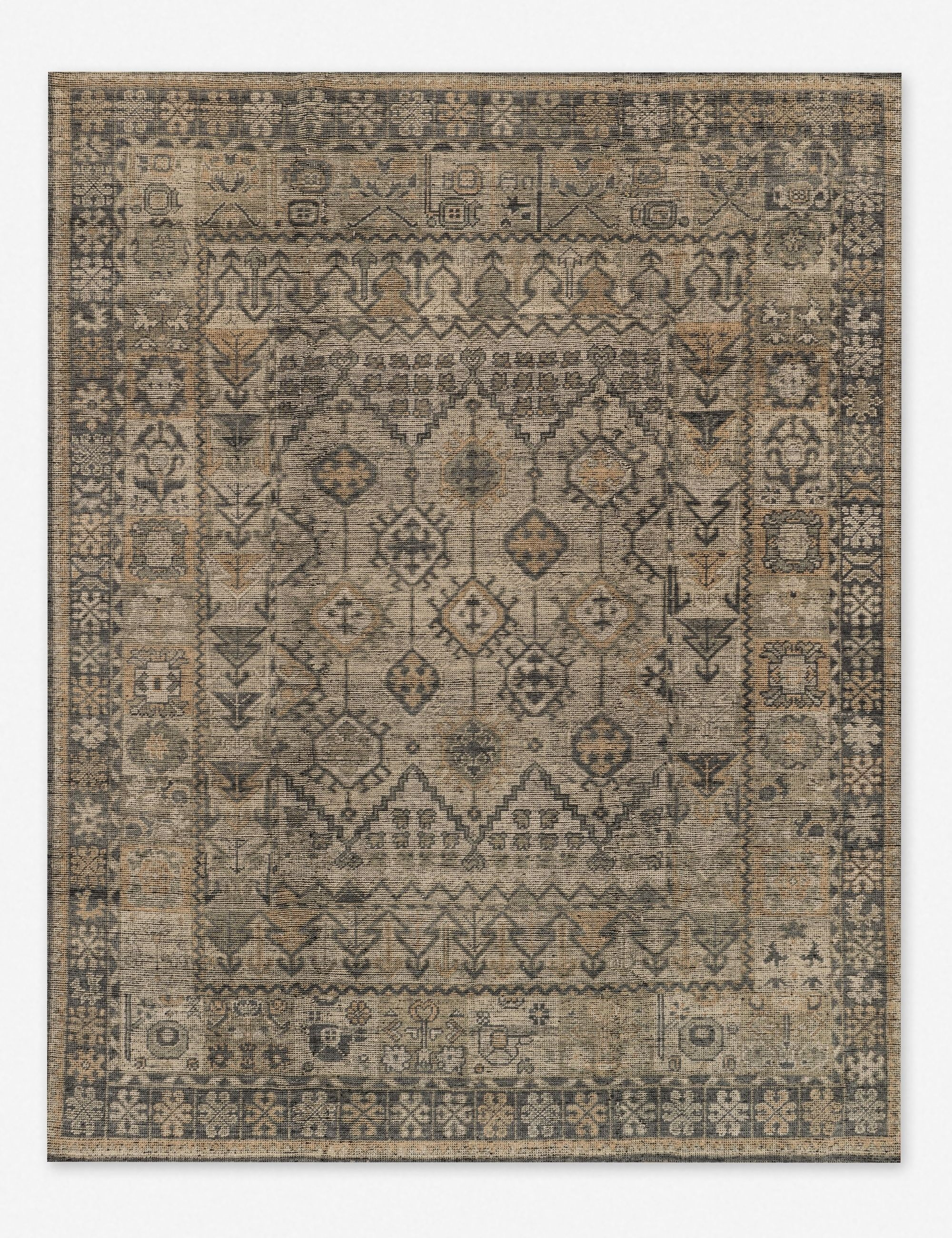 Aerwyna Rug, Bone and Charcoal | Lulu and Georgia 