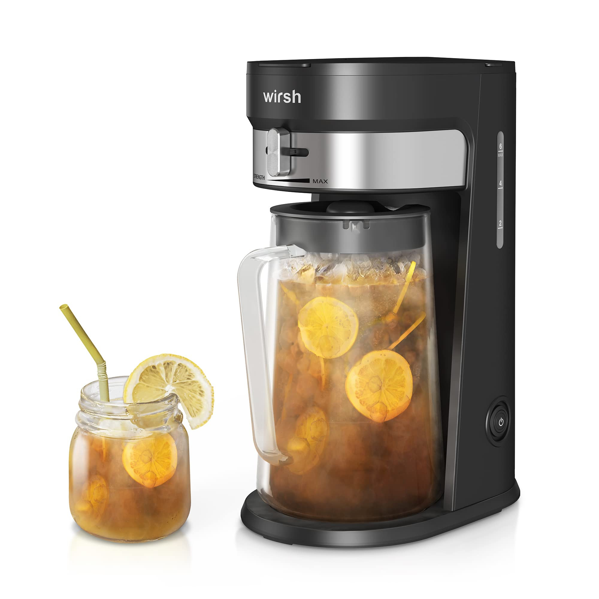 wirsh Iced Tea Maker with 3QT Pitcher, Iced Coffee Maker with Strength Control and Reusable Filte... | Amazon (US)