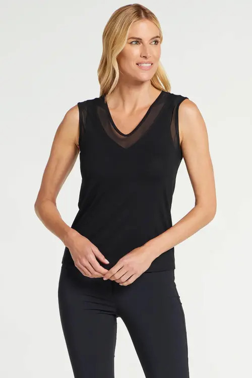 Anatomie Jackson Pima Tank in Black at Nordstrom, Size X-Small | Nordstrom