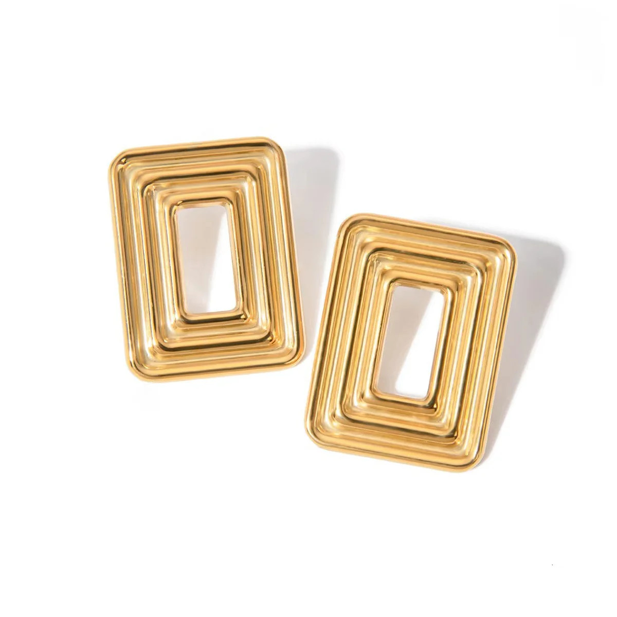 India Open Square Earrings | ALAIS BRANCHE'