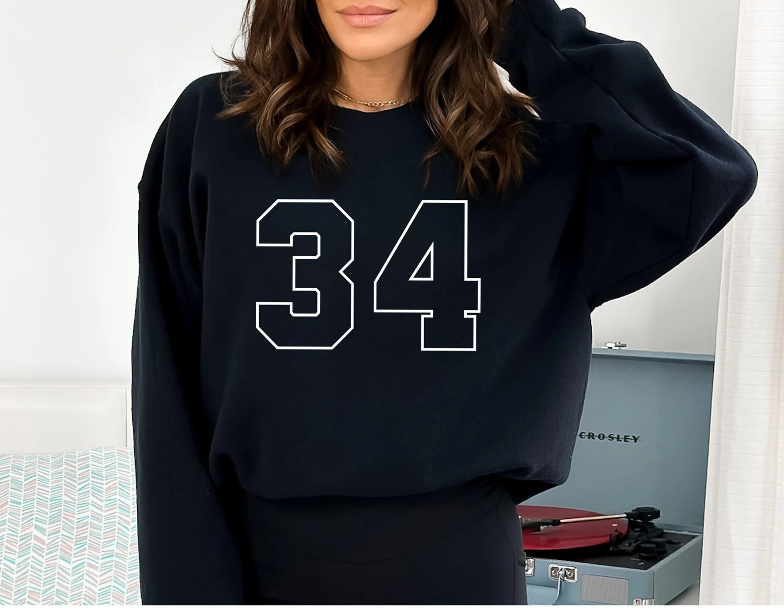 Custom Number Sweatshirt, Number Sweatshirt, Your Number Sweatshirt, Custom Sports Number Hoodie,... | Etsy (US)