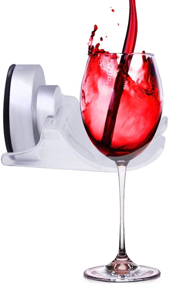 SYIDINZN Wine Beer Cup Holder Caddy Organizer for Bath & Shower | Bathroom Drink Holder - Portabl... | Amazon (US)