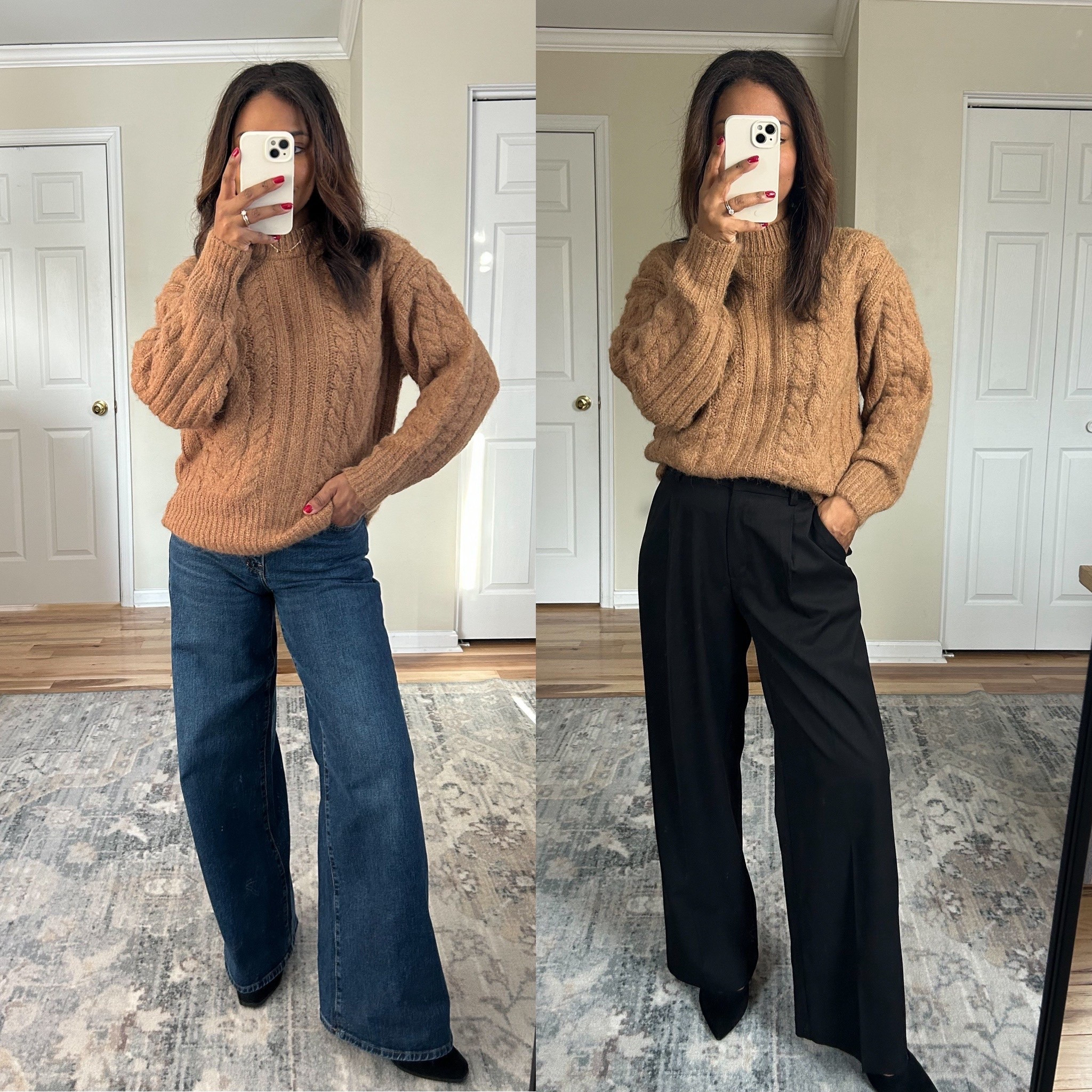 Target sweater. Wearing a medium. 

#ltkfindsunder100 #ltkover40 #ltkfindsunder50