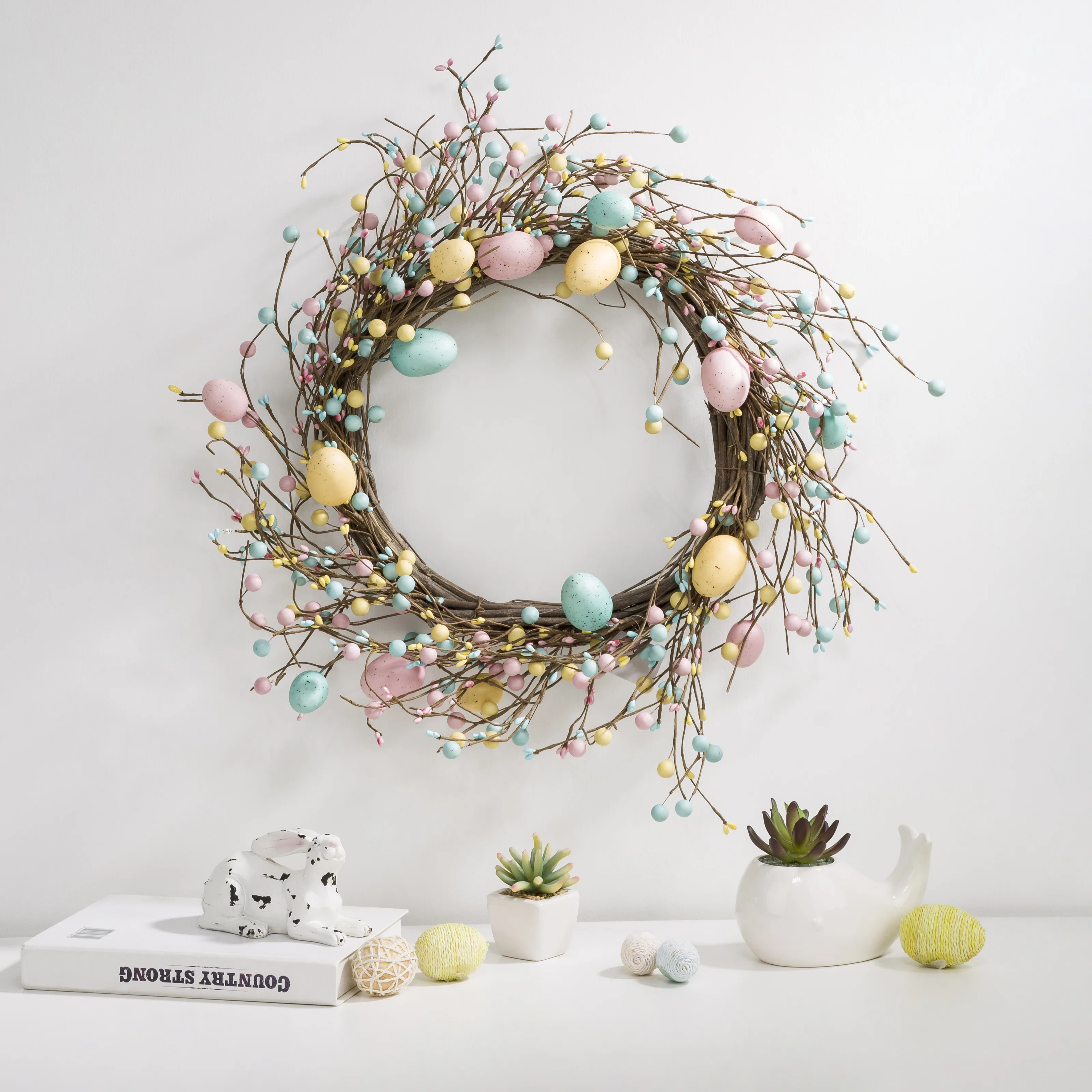 The Holiday Aisle® Eggs 22" Foam Wreath & Reviews | Wayfair | Wayfair North America
