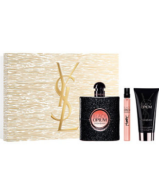 Black Opium 3 pc. Eau de Parfum  Fragrance and Body Lotion Holiday Gift Set | Macy's