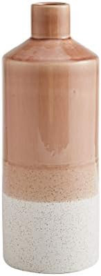 Scott Living Oasis Ceramic Layered Vase, 13-Inch, Tan | Amazon (US)