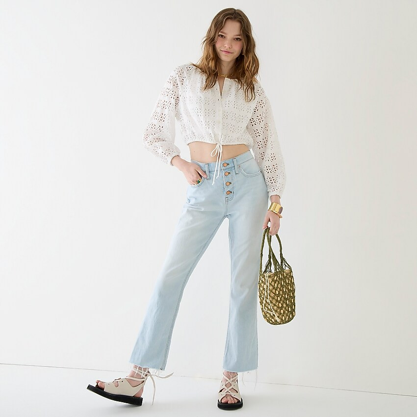 Tall 10'' demi-boot crop jean in Rocky Beach wash | J. Crew US