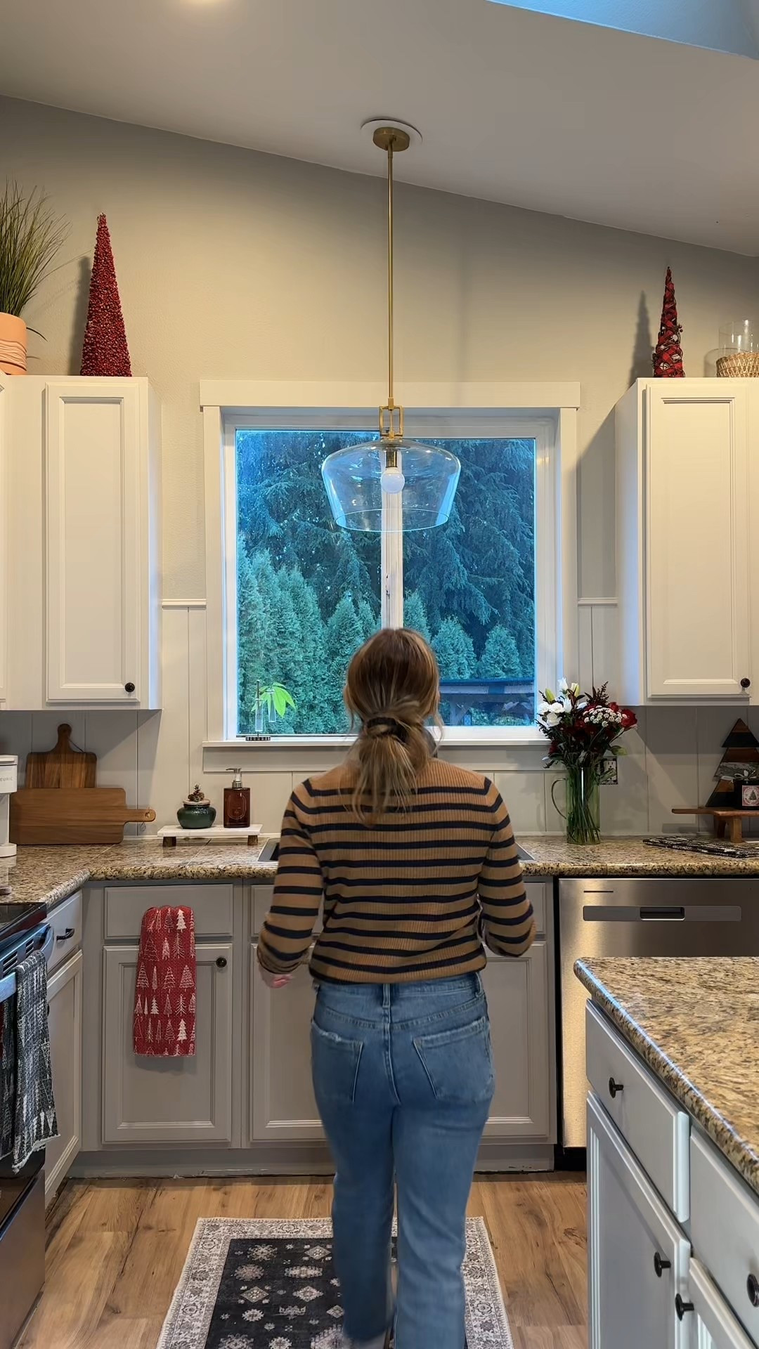 New kitchen pendant light install! ✨
I swapped out our old can light using a can-light converter (also linked!) and it was SO easy.
This Allen + Roth pendant instantly warms up the space, and I also linked the PVC shiplap backsplash I’m installing in the kitchen. 🤍

#LTKfoodie #LTKHome #LTKmomlife