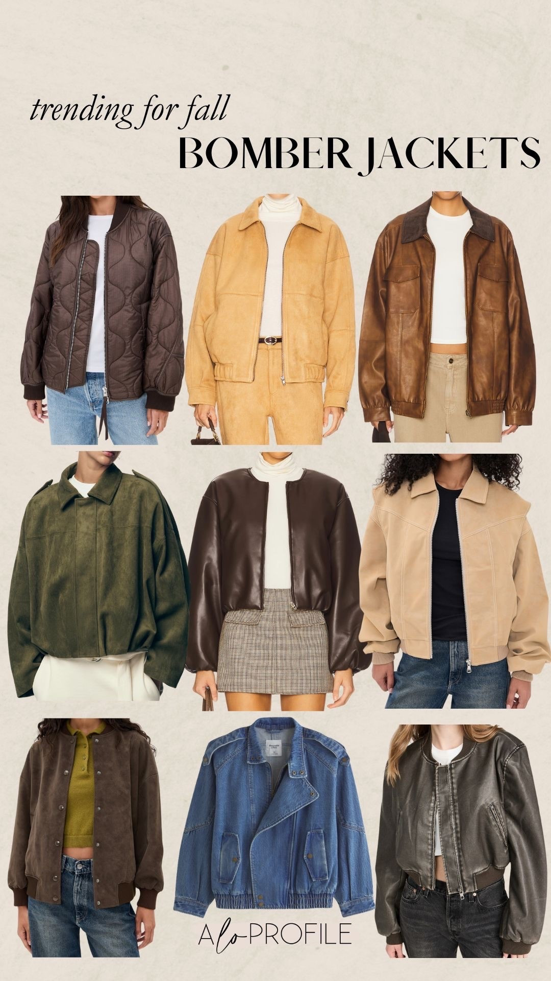 Fall Layers: Bomber Jackets // fall jacket, barn jacket, fall jacket trends, fall outfit, fall outfit inspo, fall transition outfit, fall wardrobe, fall closet staples, fall capsule wardrobe, fall fashion, fall style, outfits for fall, fall jackets, fall coats