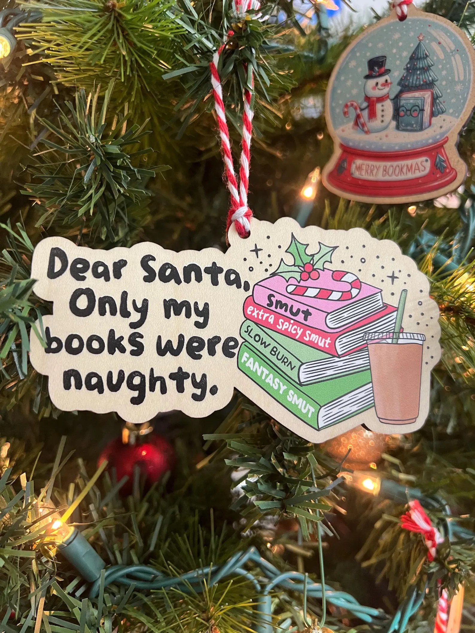 Spicy Book Club Reader Ornament - Etsy | Etsy (US)