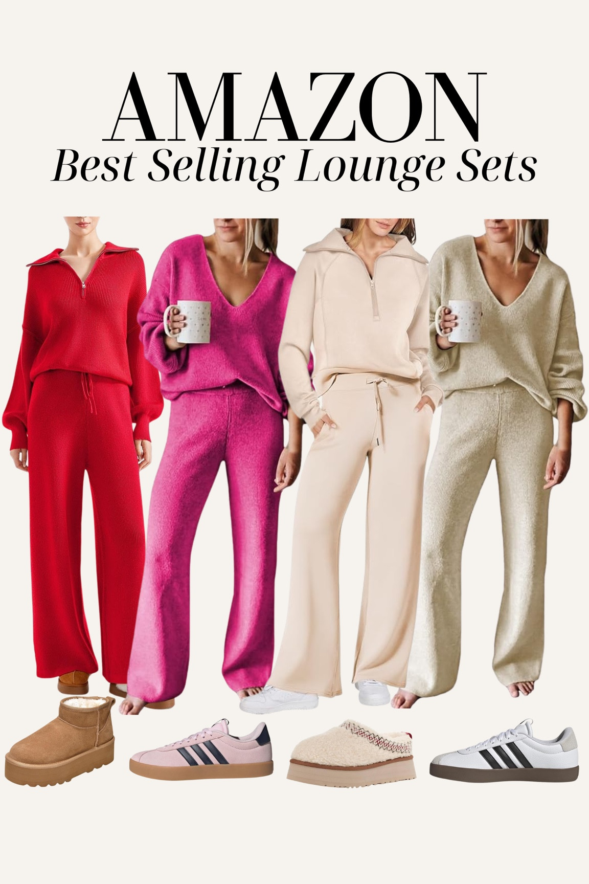 Best selling Amazon cozy lounge sets! I wear size small in all

Matching set, Valentine’s Day set, loungewear, Amazon find, Amazon style, Ugg boots, Vday lounge set, Vday outfit, casual style 

#LTKStyleTip #LTKFindsUnder100
