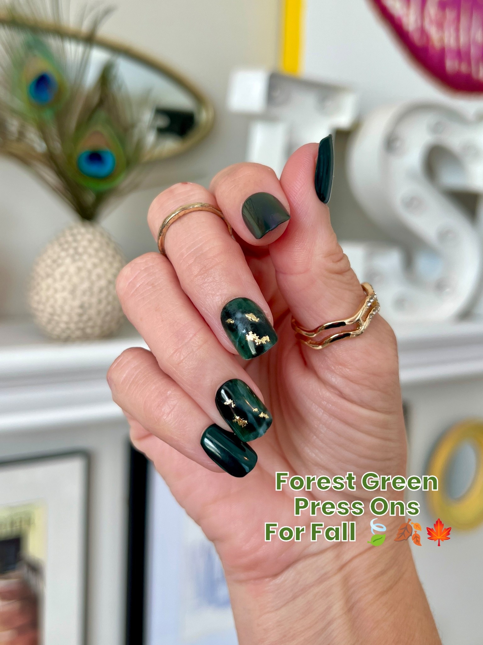 🍁Fall nails in forest 🌳 green! 

#LTKFindsUnder50 #LTKBeauty #LTKStyleTip