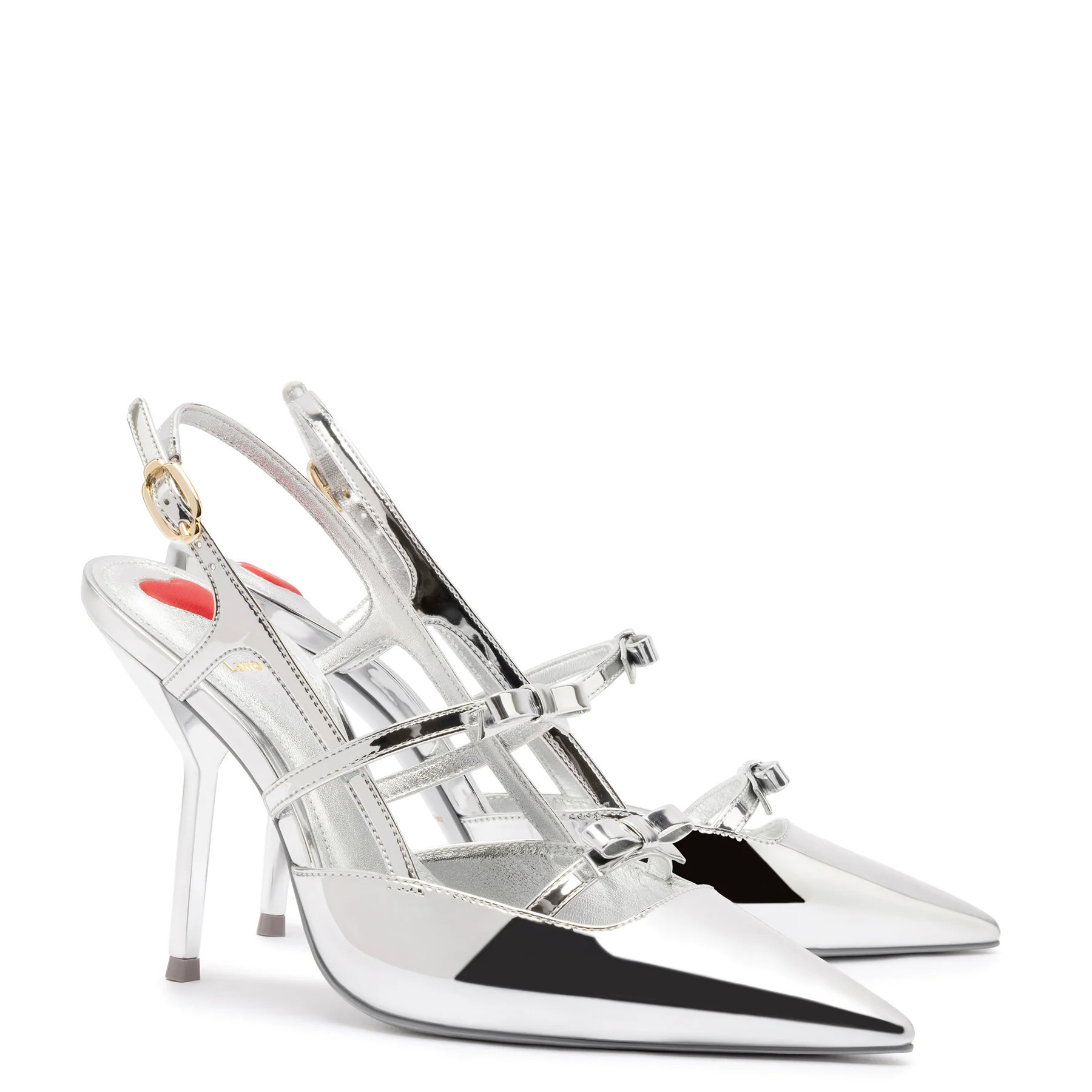 Ines Pump In Silver Specchio | Larroude