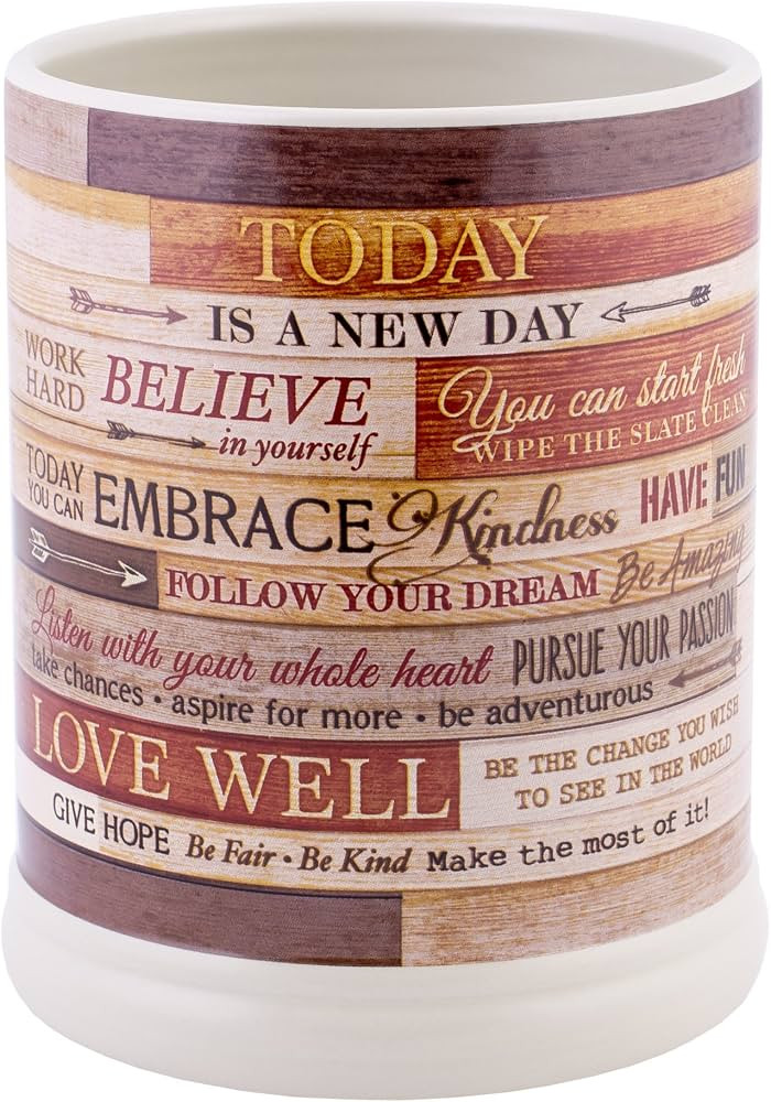 Elanze Designs Today Aspire Change the World Wood Look Stoneware Electric Jar Candle Warmer | Amazon (US)